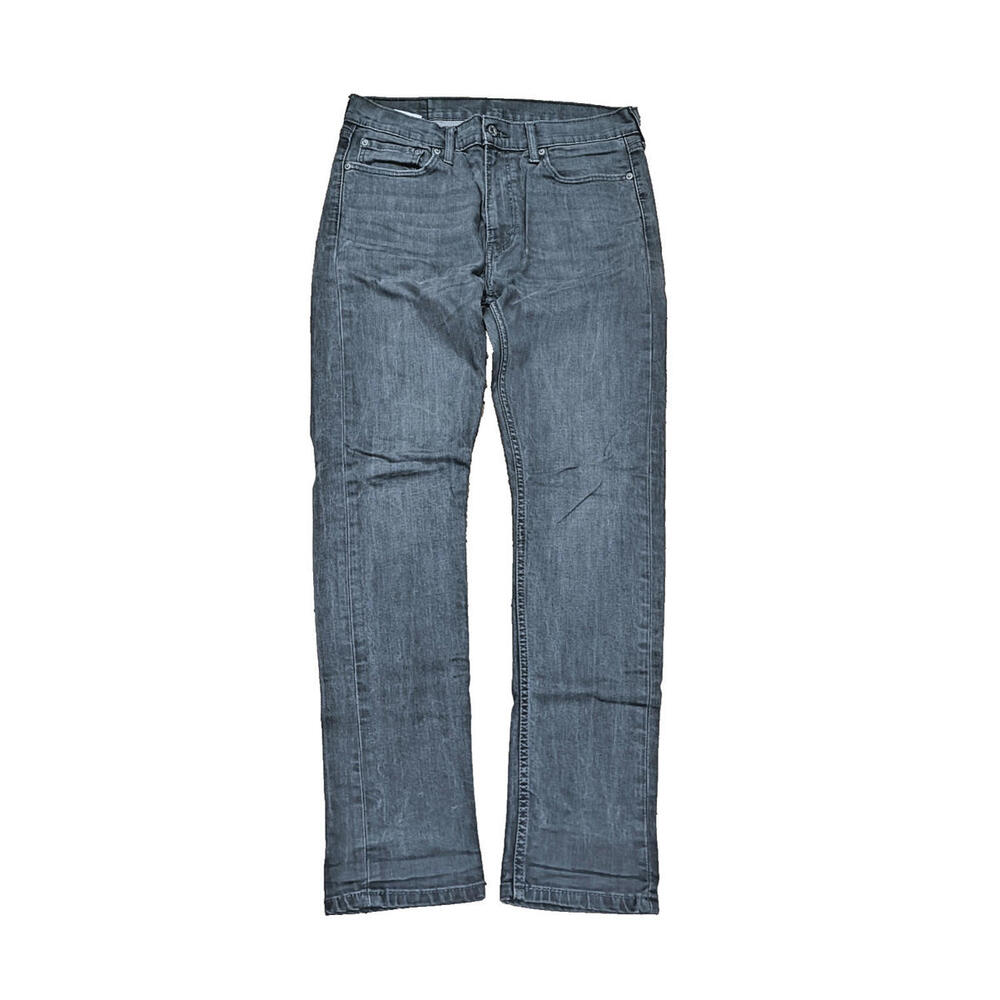 Levi Jeans Men W32 L32 Grey Straight Regular Rivet Denim J3